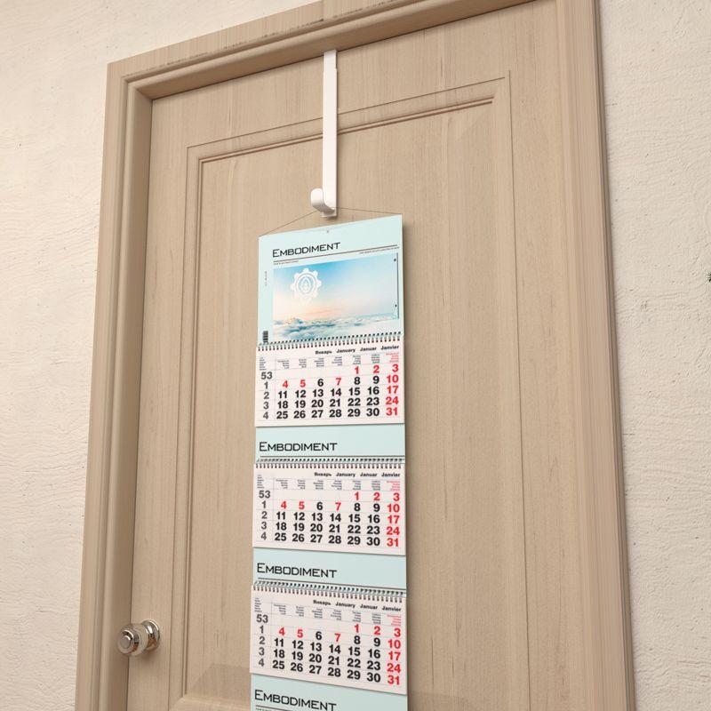 Держатель для венка на межкомнатную дверь регулир. бел. Rexant 38-0721