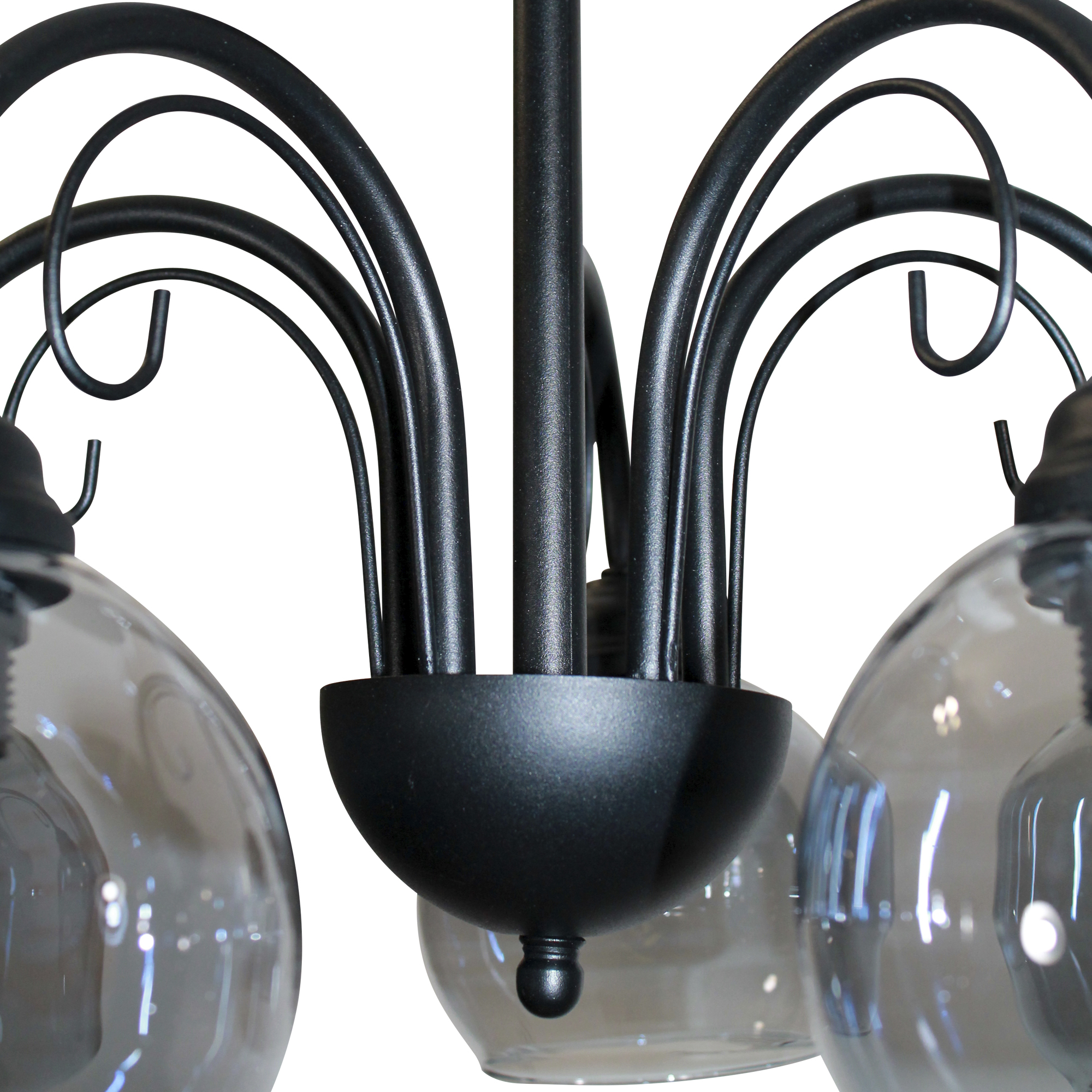 Светильник Берта 151 черн.муар (Плафон 06333) НСБ 01-5х60-132 Е27 ИУ