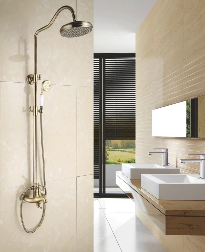 Душевая система Rose R0136Q, бронза