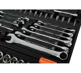 Набор инструментов АВТО 1/2дюйм 1/4дюйм CrV в кейсе 82 предмета Вихрь 73/6/7/6