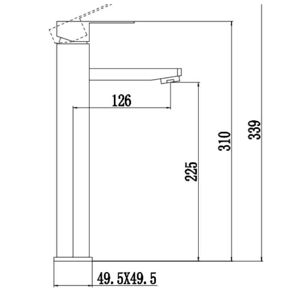 Смеситель для раковины Fmark FS8111H, черный