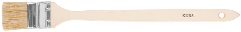 Кисть радиаторная 2дюйм (50мм) натур. свет. щетина деревянная ручка КУРС 00875