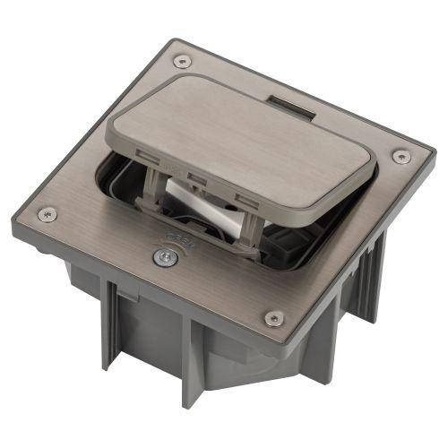 Люк 18-6002-03 IP66 в бетон с розеткой под шестигранник сер. Эра Б0063273