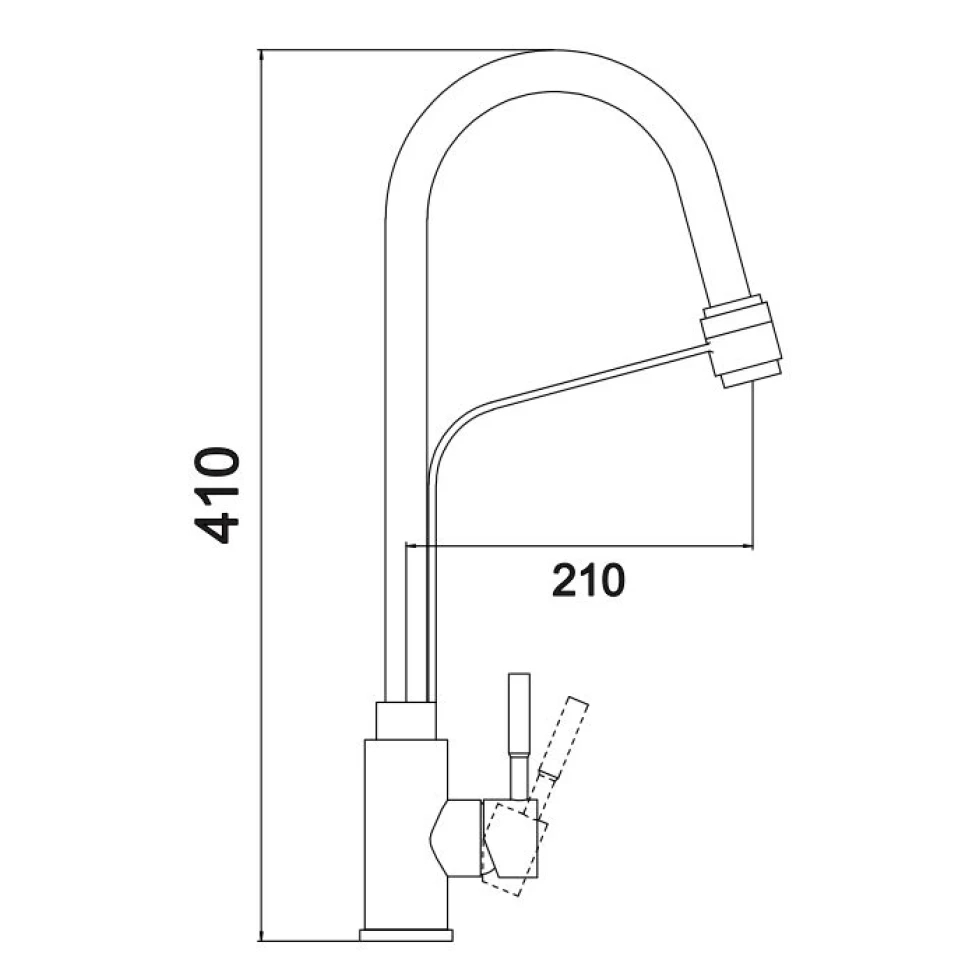 Смеситель для кухни Fmark FS26829-04, сатин