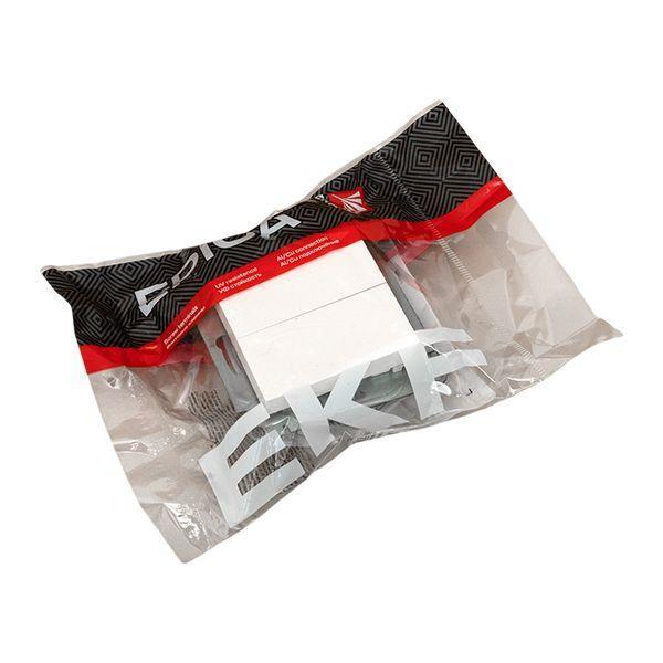 Выключатель 2-кл. СП Эпика механизм бел. EKF UP1-SWW-20