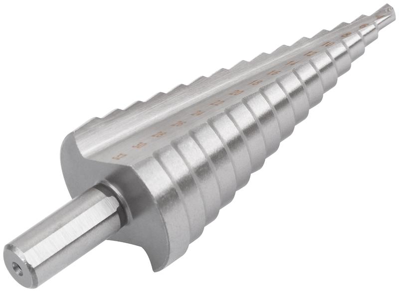 Сверло ступенчатое HSS (Р6М5) по металлу 15 ступеней 4-32мм FIT 36400