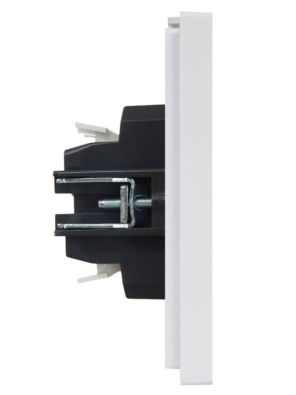 Выключатель проходной 2-кл. СП FORTE&PIANO 10А FP208 с индикацией бел. IEK FP-V22-1-10-1-K01