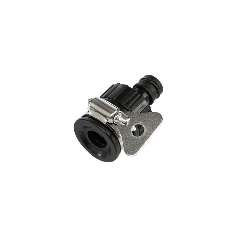 Адаптер универсальный 1/2дюйм - 3/4дюйм с внешн. хомутом пластмас. ЧЕТЫРЕ СЕЗОНА 62-0240