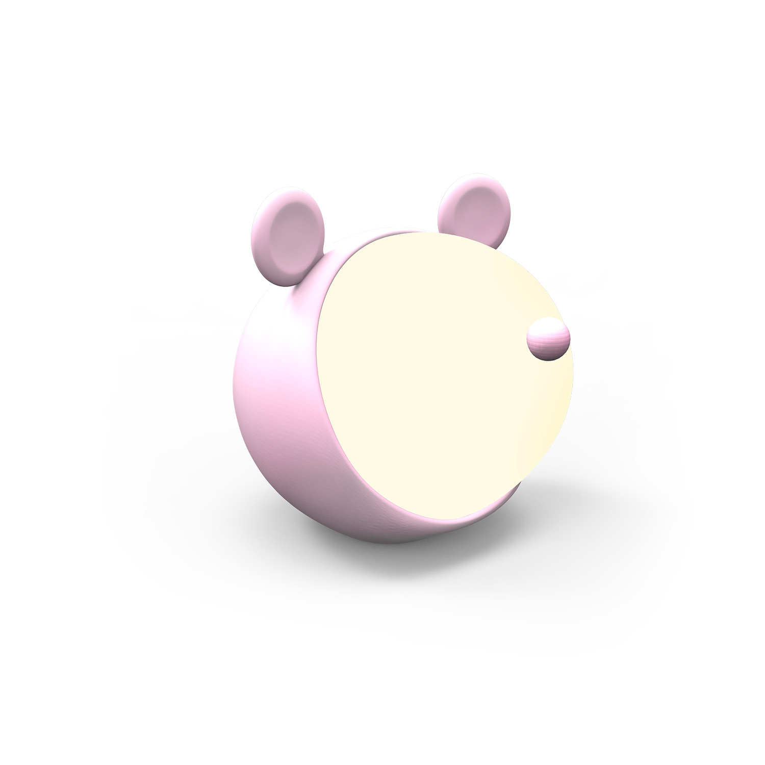 Светильник ночник настольный 5 Вт 200 лм 2700-6000К DC 5В Розовый IP20 100х100х109мм с Li-ion акк 1200мА диммируемый Qplus Gauss