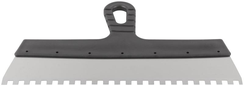 Шпатель фасадный зубчатый 350мм/зуб 8мм нерж. КУРС 06614