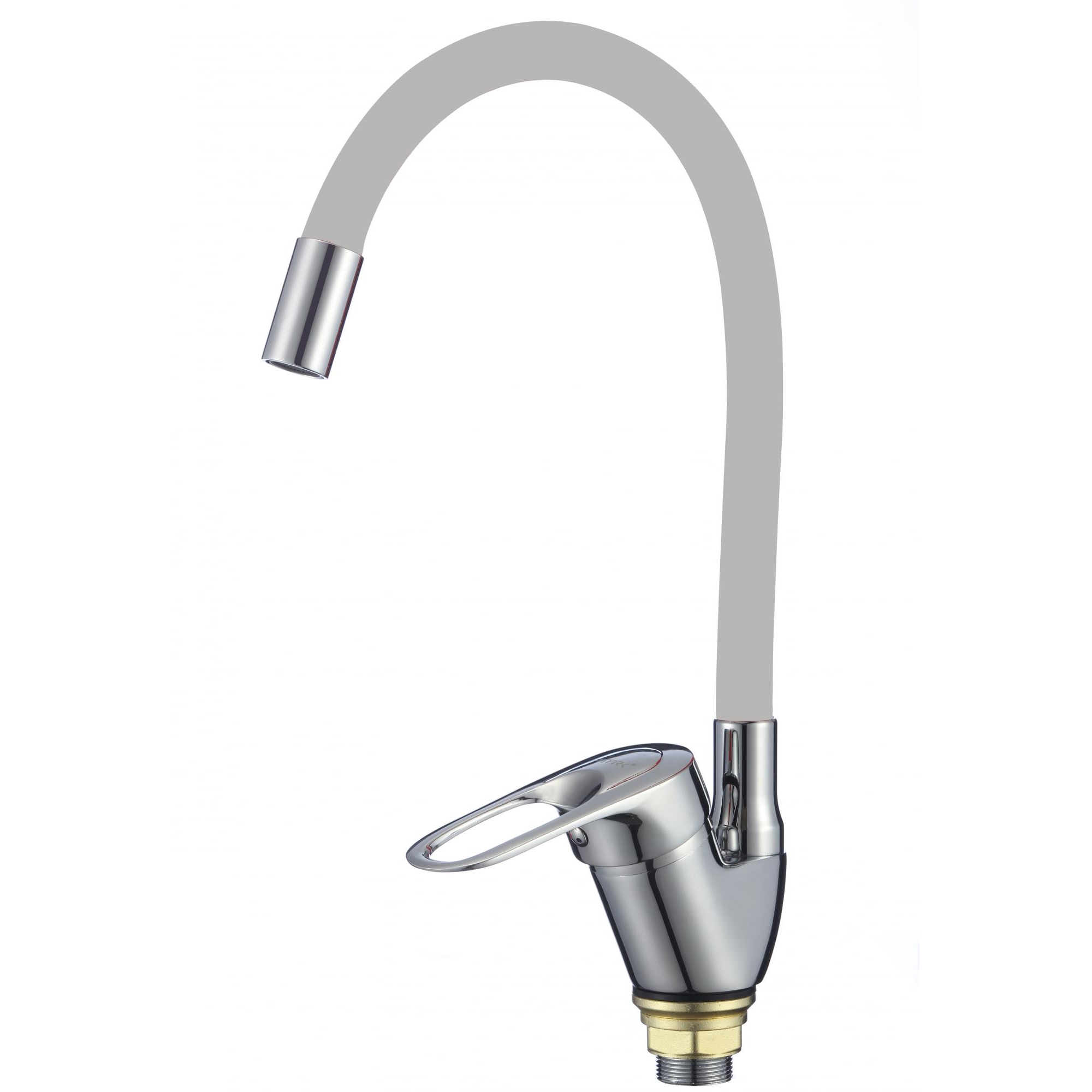 Смеситель для кухни с гибким изливом Fmark FM4104-04, хром