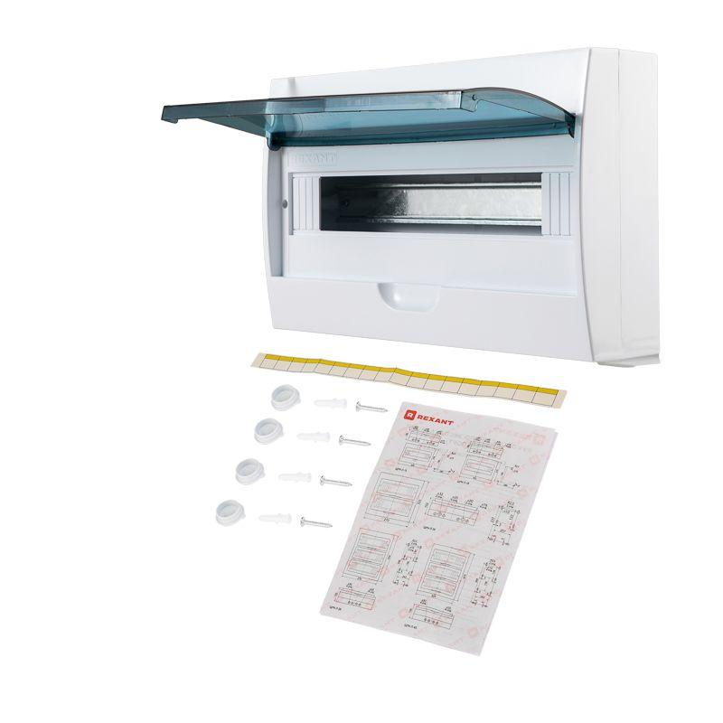 Бокс ЩРН-П-18 IP41 пластик. бел. Rexant 11-0318