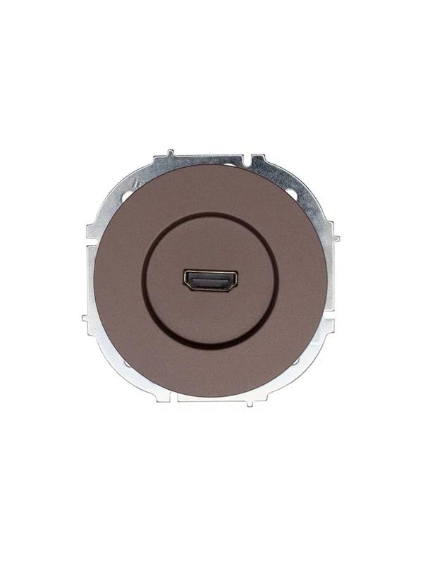 Розетка HDMI 1-м СП OSEN механизм шоколад LEZARD 743-7388-203