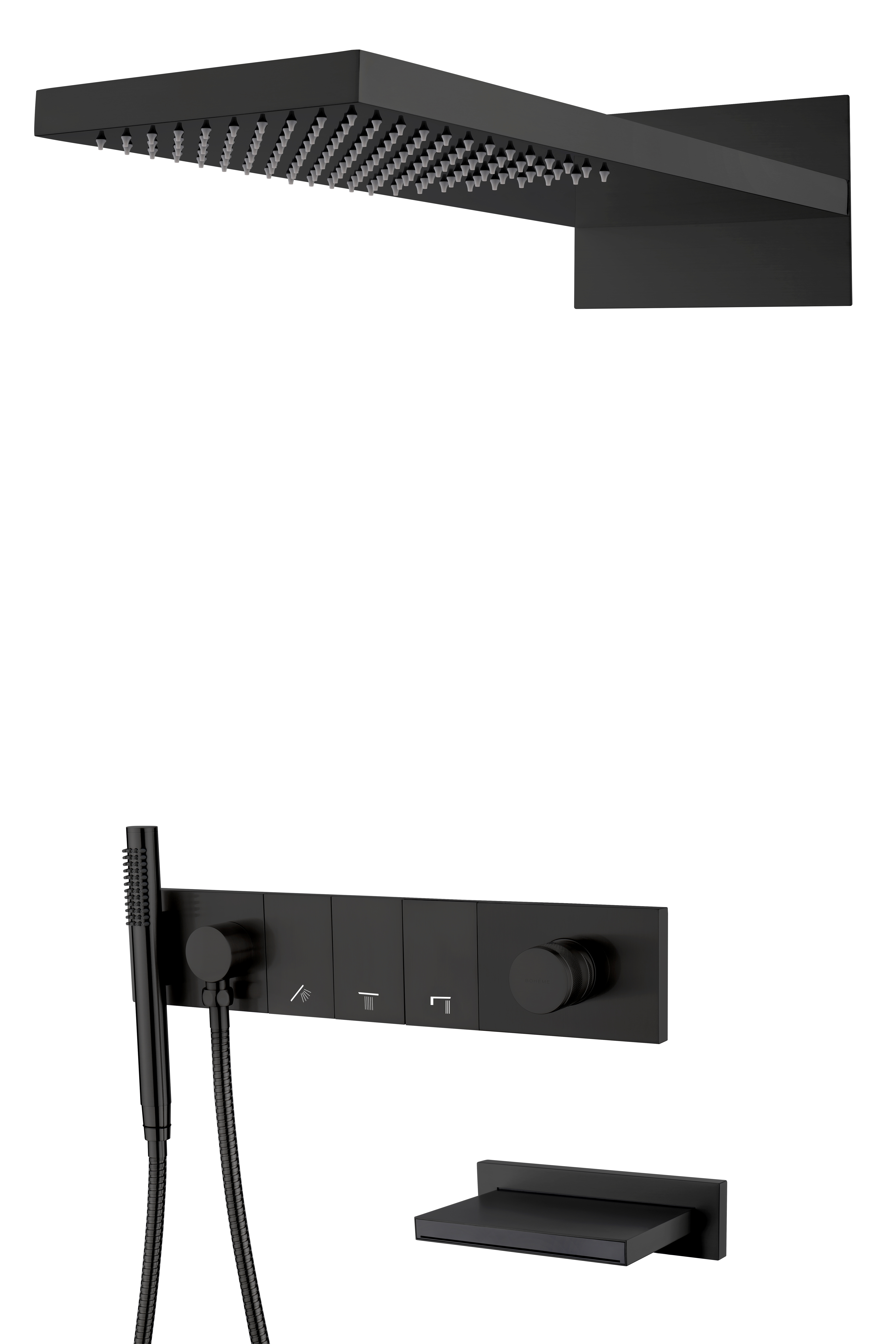 Встроенная душевая система  ZODIAC с термостатом, трехпозиционная GOLD