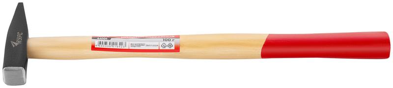Молоток слесарный "Оптима" 100г деревянная ручка КУРС 44101