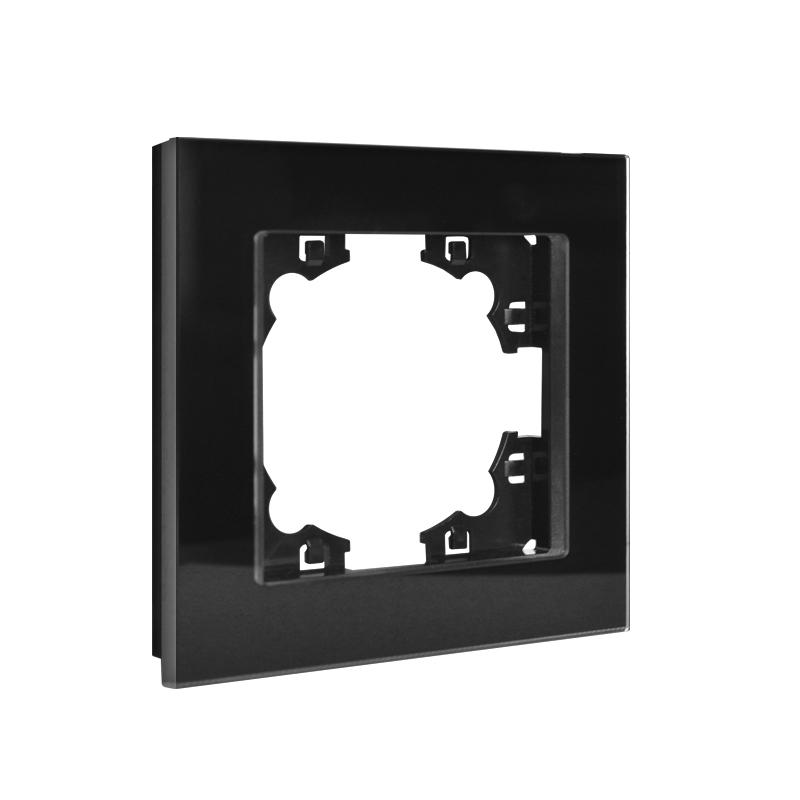 Рамка 1-м Афина стеклянная графит UNIVersal 2254