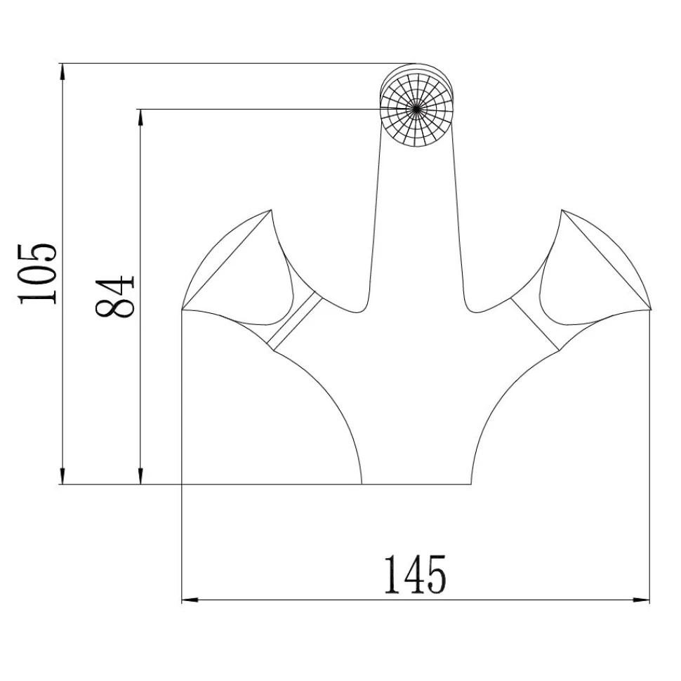 Смеситель для биде Fmark FM1238, хром