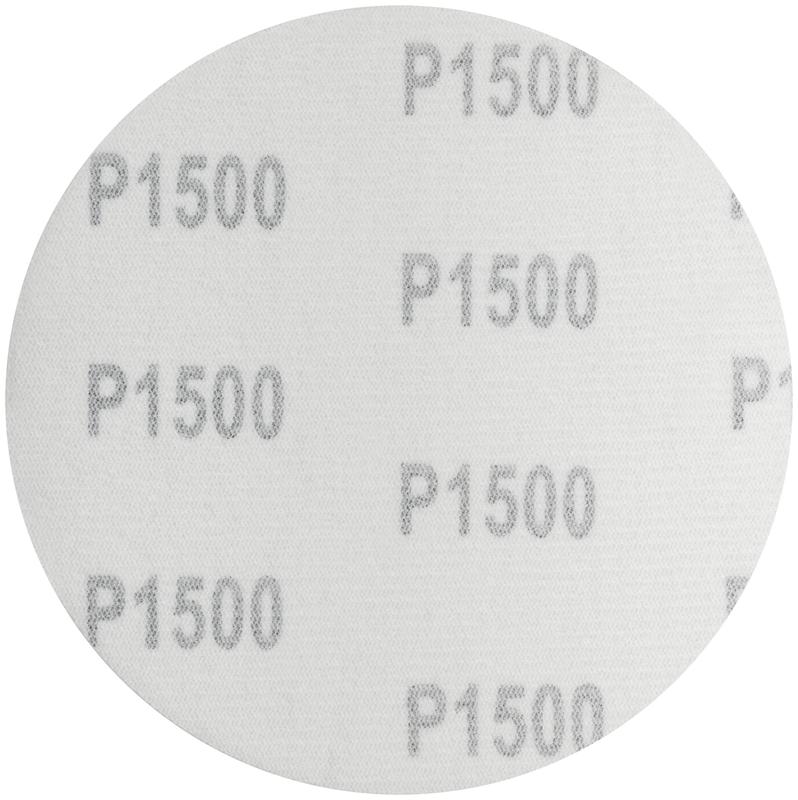 Круг шлифовальные сплошные (липучка) алюминий-оксидные 125мм (уп.5шт) Р 1500 FIT 39675