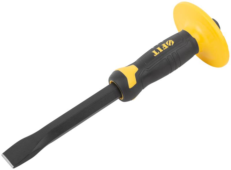 Зубило с пластиковым прорезиненным протектором 300х18х25мм профи FIT 46790