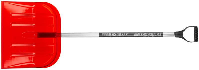 Лопата для уборки снега средняя Профи 465х410х1360мм алюм. черенок; поликарбонат. 68120