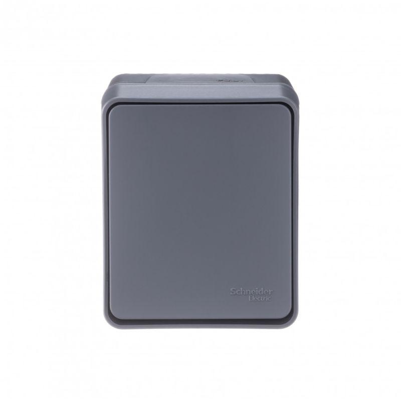 Переключатель проходной 1-кл. ОП AtlasDesign PROFI IP54 10AX антрацит SE ATN544061