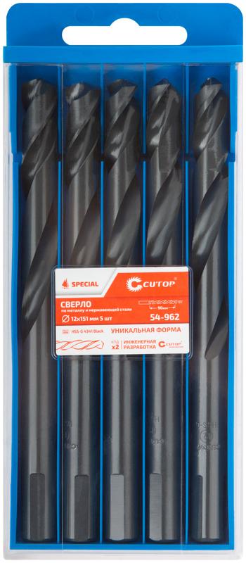 Сверло по металлу Special HSS-G 12х151/90мм (уп.5шт) Cutop 54-962