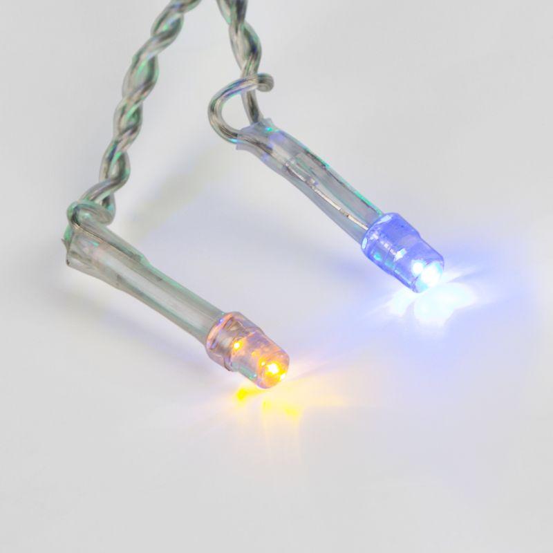 Гирлянда светодиодная "Светодиодный Дождь" 1.5х1.5м LED мультиколор свечение с динамикой провод прозр. 230В Neon-Night 235-019