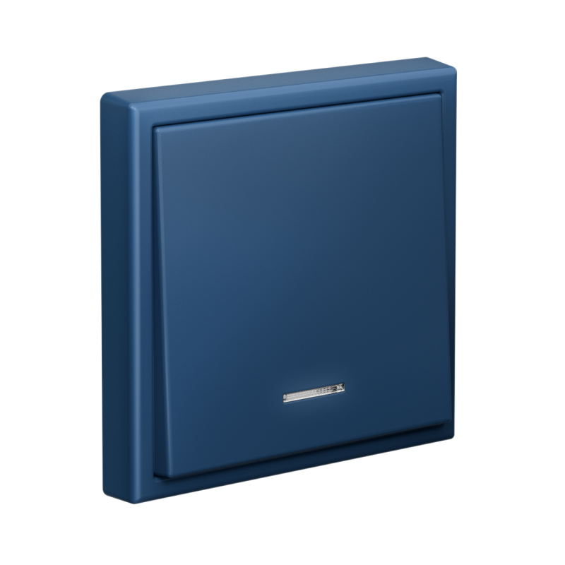 Выключатель 1-кл. ArtGallery 10AX с подсветкой быстрозажим. клем. механизм аквамарин SE GAL001113S