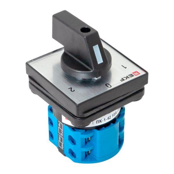 Переключатель кулачковый ПК-1-41 1п 10А "1-0-2" IP65 EKF pk-1-41-10-65