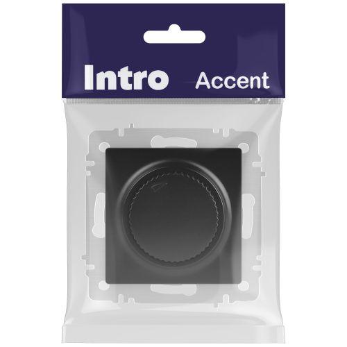 Светорегулятор поворотный СП Accent 6-401-05 600Вт 230В IP20 антрацит Intro Б0063679