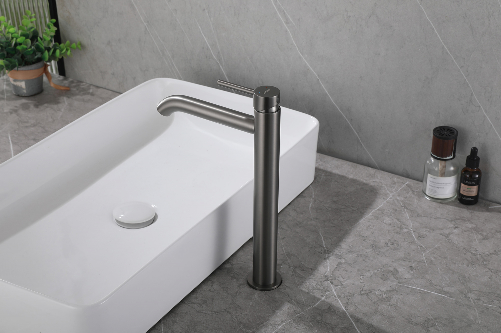 Смеситель ABBER Wasser Kreis AF8111NG для накладной раковины, никель