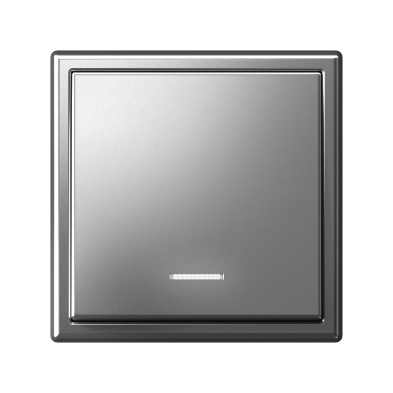 Выключатель 1-кл. ArtGallery 10AX с подсветкой быстрозажим. клем. механизм сталь SE GAL000913S