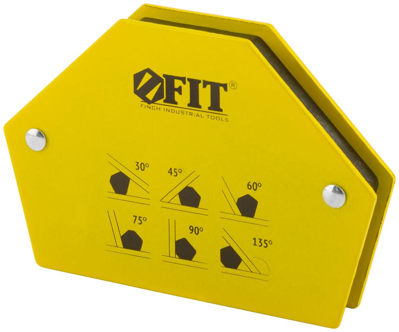 Угольник для сварки магнитный тип "шестигранник" усилие до 11кг FIT 81805