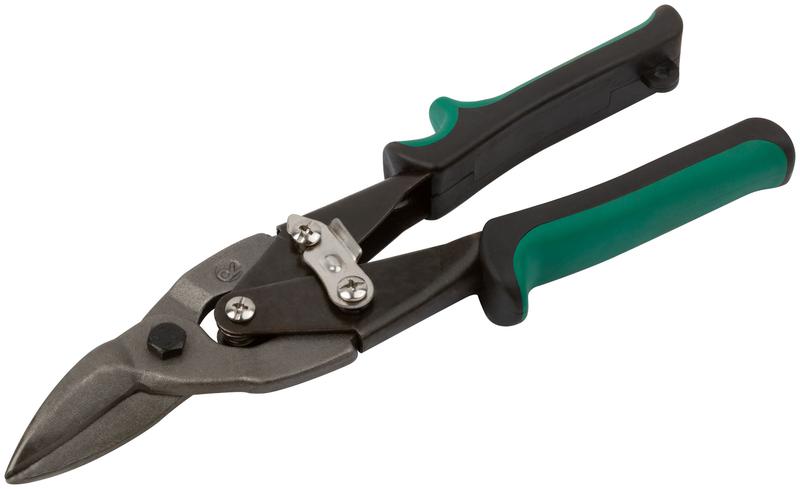 Ножницы по металлу правые "Оптима" 250мм усиленные прорезиненные ручки КУРС 41458