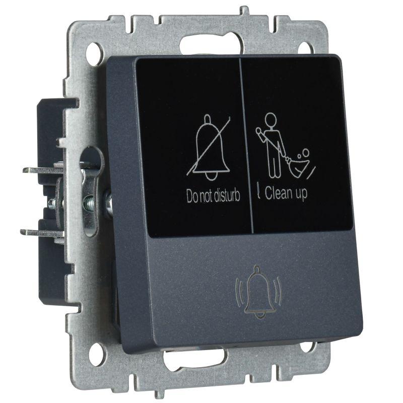 Кнопка звонка BRITE 10А ВС10-1-9-БрМ для отелей с индик. механизм маренго IEK BR-V14-2-10-K35