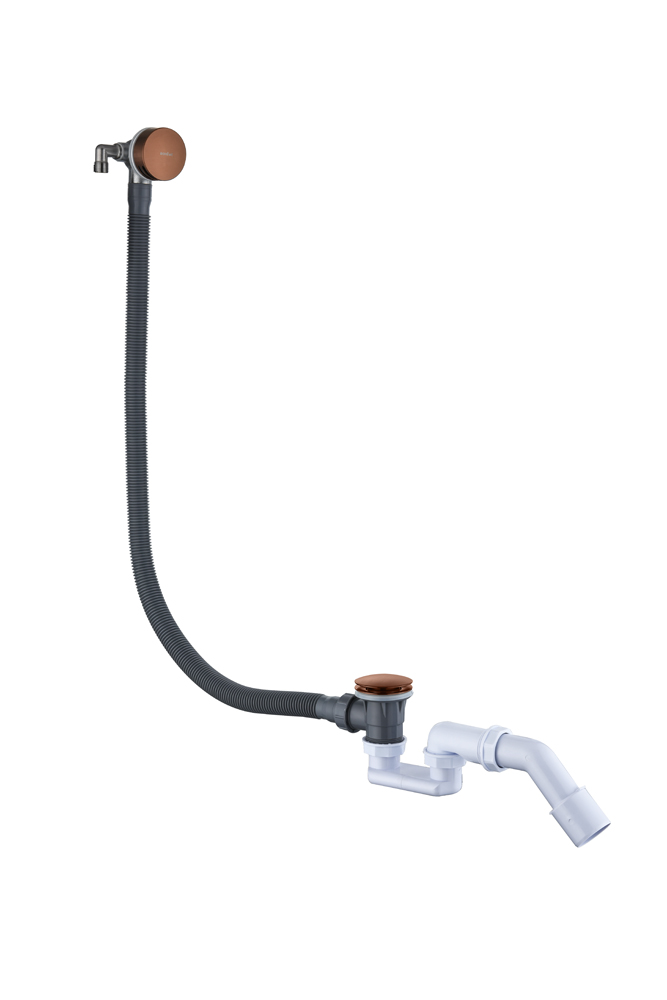 Слив-перелив для ванны, функция наполнения Copper Brushed