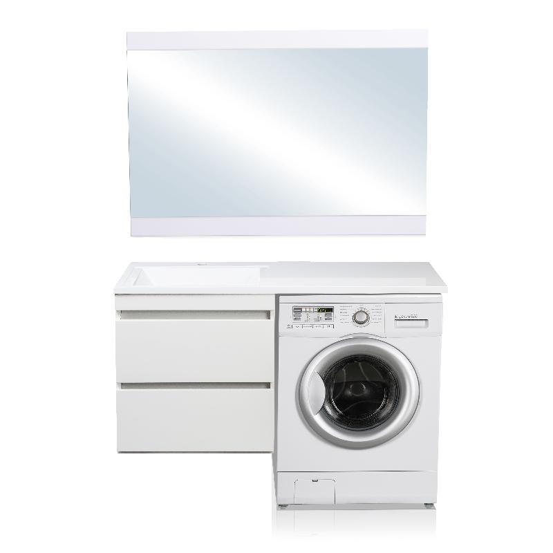 Тумба подвесная "Даллас 150", 2 ящика, Люкс белая, PLUS