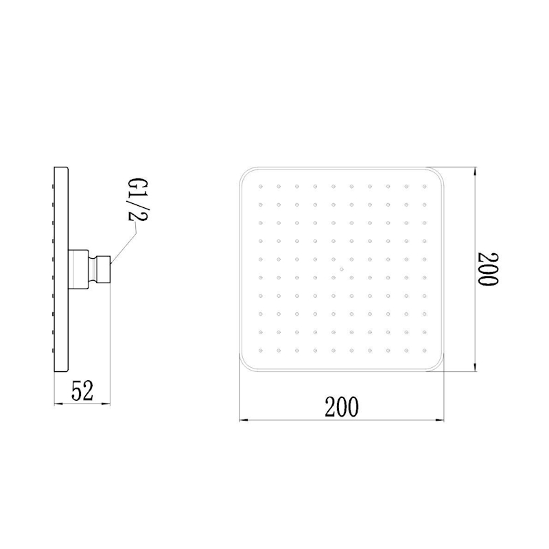 Верхний душ Savol S-FDP07C, матовое золото/черный