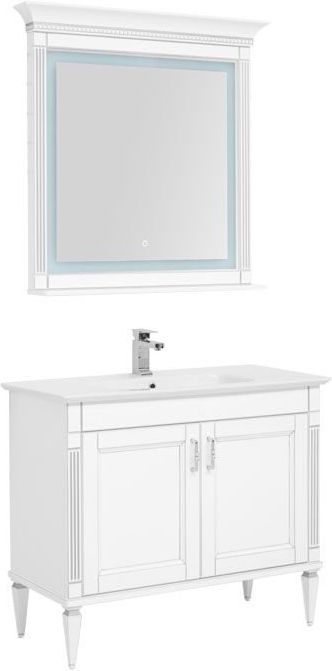 Комплект мебели Aquanet Селена 105 белый/серебро (2 дверцы)