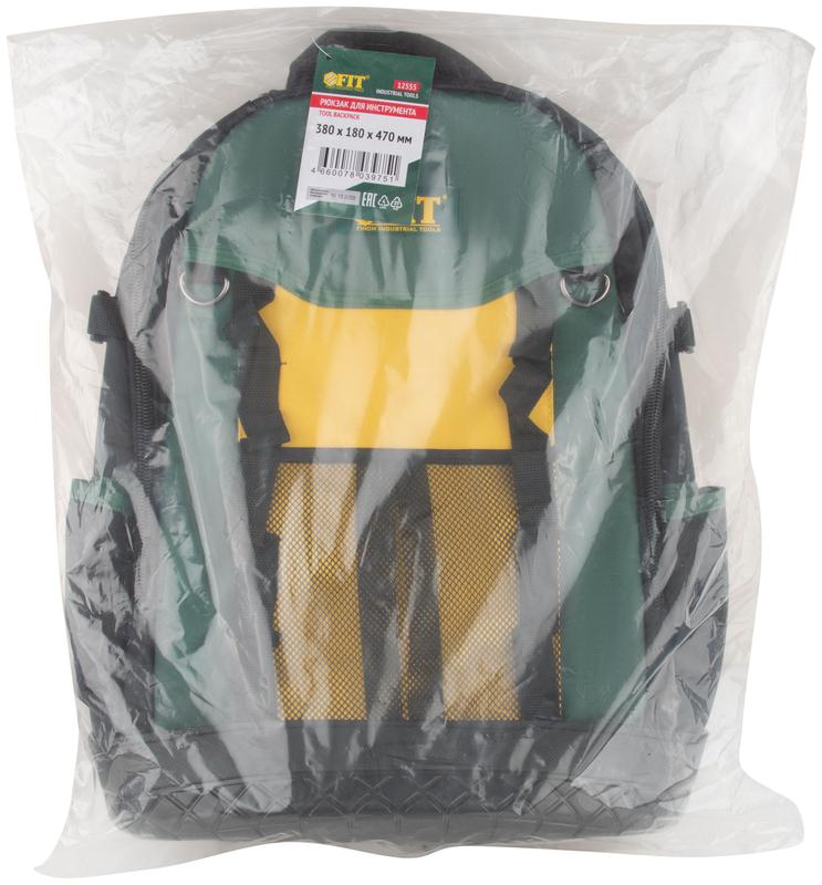 Рюкзак для инструментов 77 отделений 380х180х470мм FIT 12555