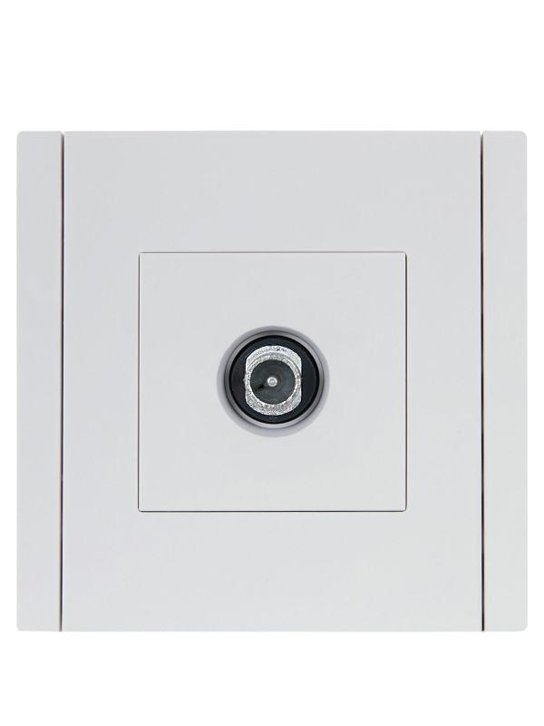 Розетка TV проходная FORTE&PIANO FP229 бел. IEK FP-A10-P-K01