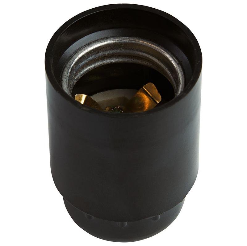 Патрон Е27 250В 4А карболит латунь черн. размер 38х58мм FERON 41040