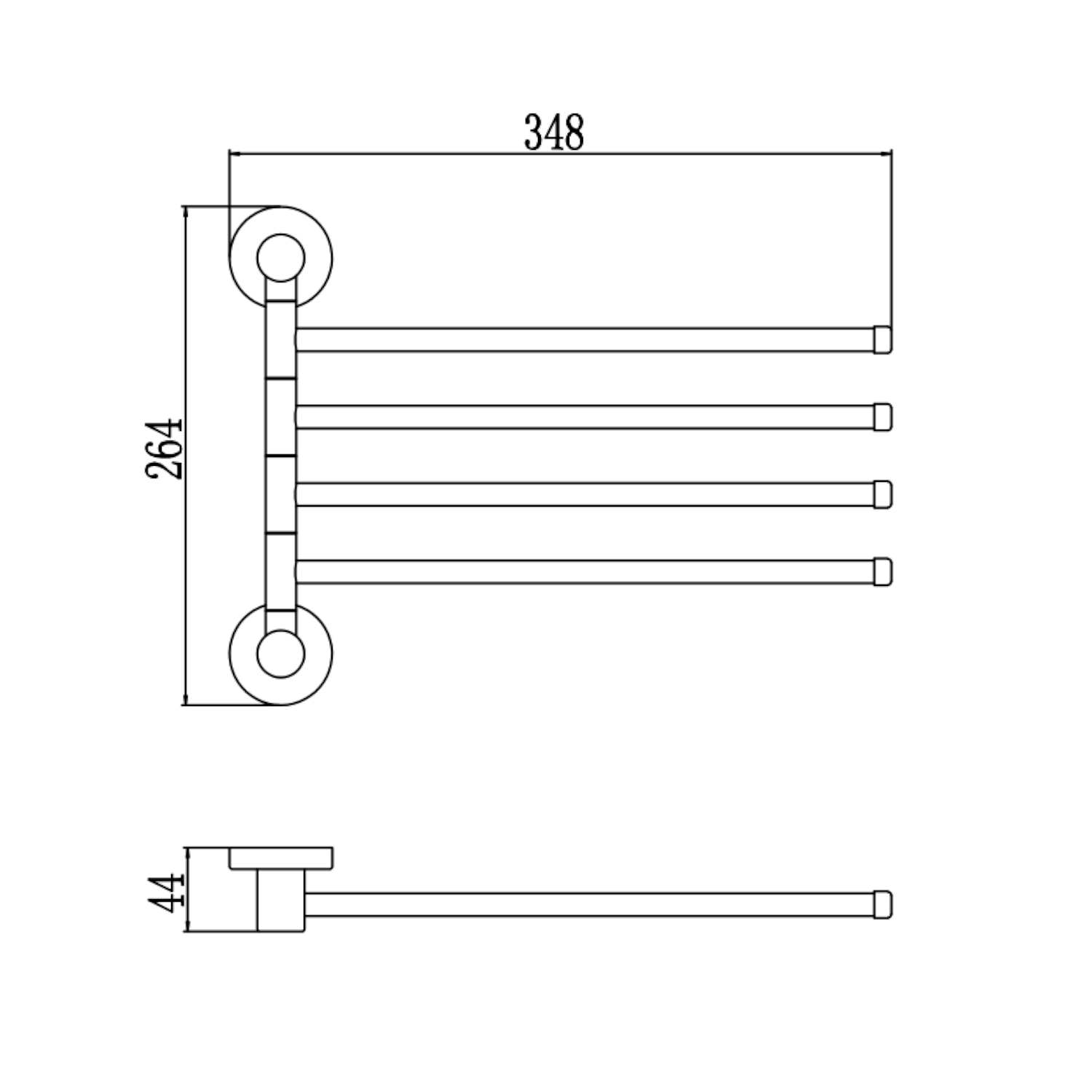 Полотенцедержатель Savol S-005604, сатин