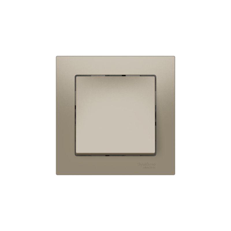 Выключатель 1-кл. AtlasDesign (сх. 1) 10AX быстрозажим. клем. в сборе шампань SE ATN000512S