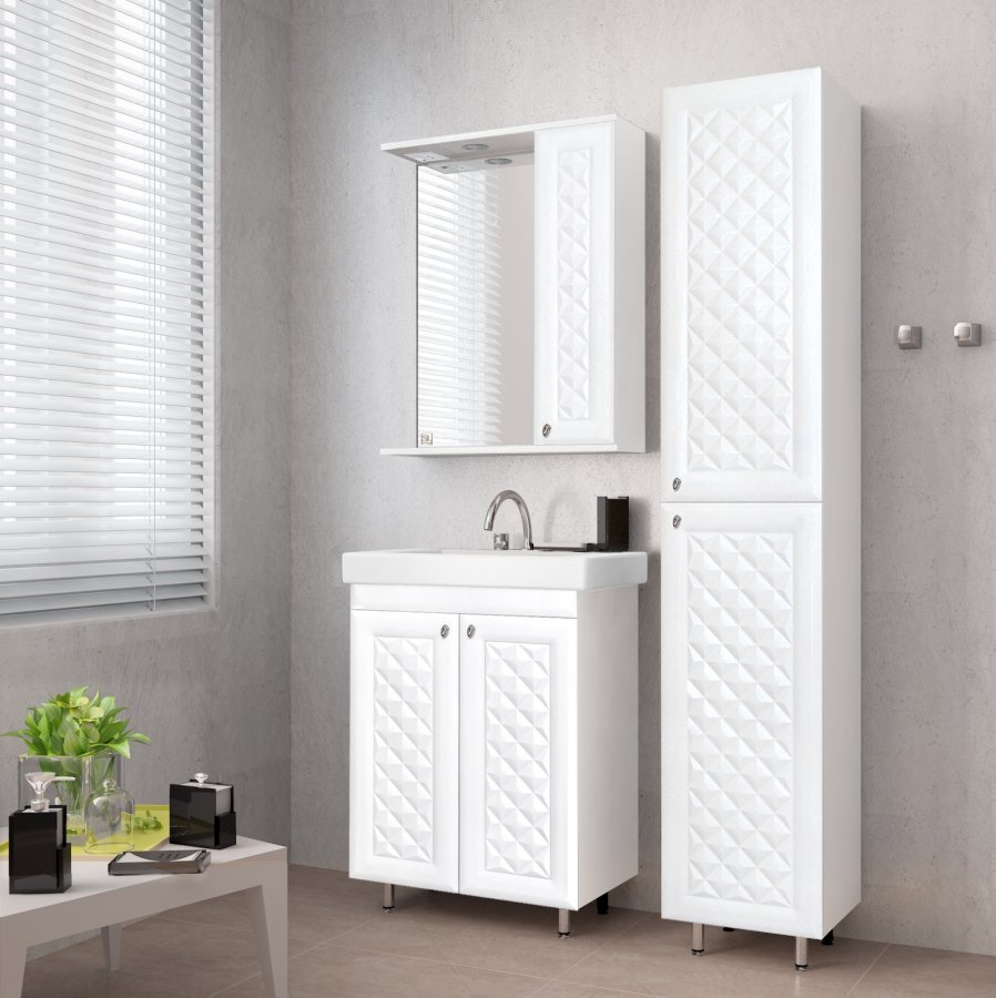 Зеркальный шкаф "Канна 600/С", Люкс