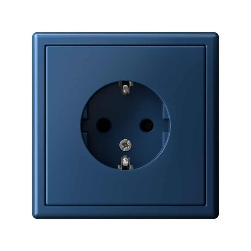 Розетка ArtGallery 16А с заземл. защ. шторки механизм аквамарин SE GAL001145