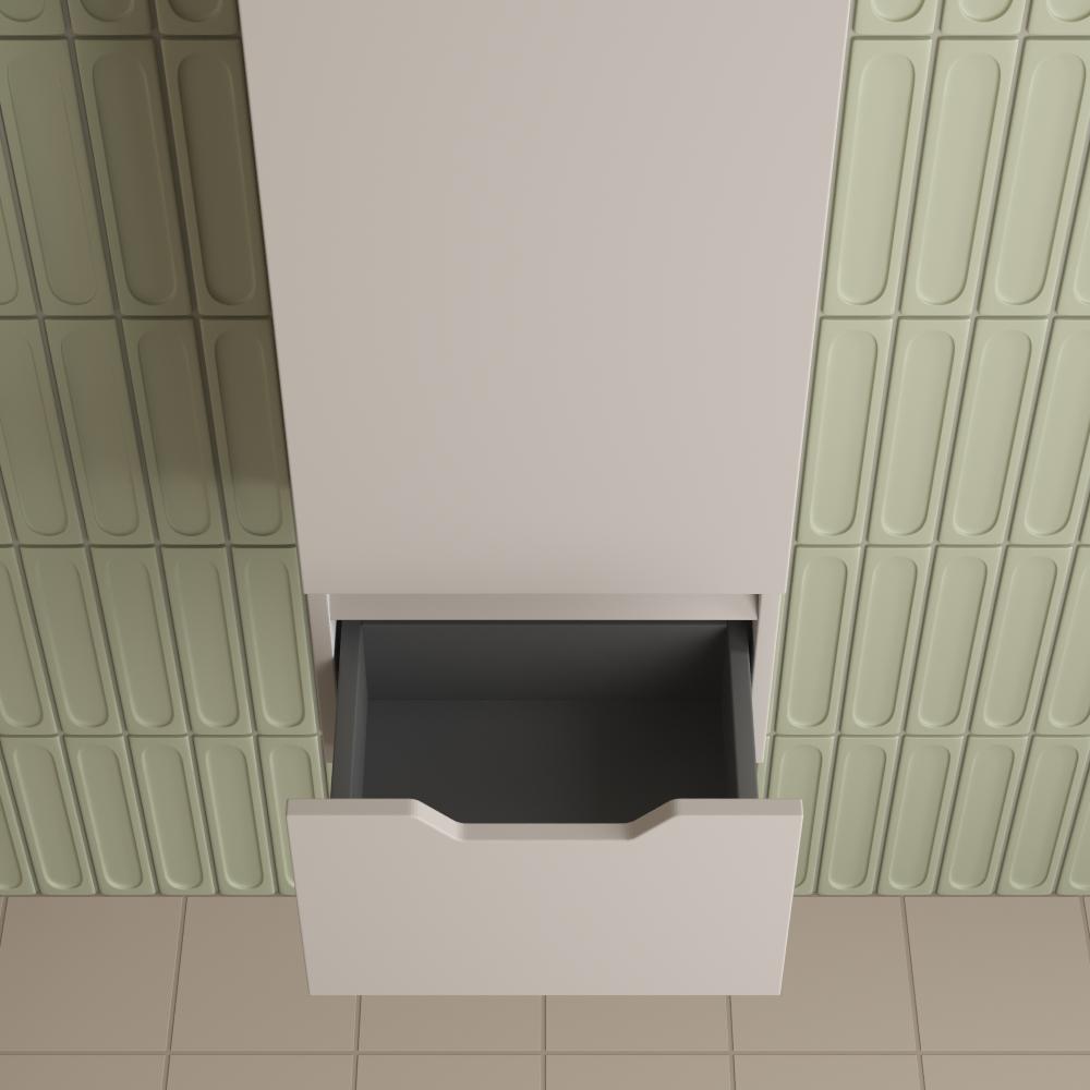 Пенал "Остин" 360 см подвесной 1 ящик крем эмаль PLUS