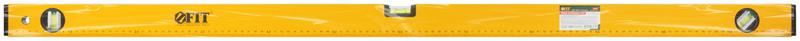 Уровень "Стайл" 3 глазка фрезер. рабочая грань шкала профи 1200мм корпус усиленный желт. FIT 18212