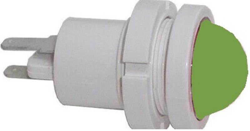 Лампа светодиодная СКЛ-12Б-Л-3-220 220В 50Гц диаметр посадочного отверстия 22мм УХЛ2.1 зел. Реле и Автоматика A8021-78109464