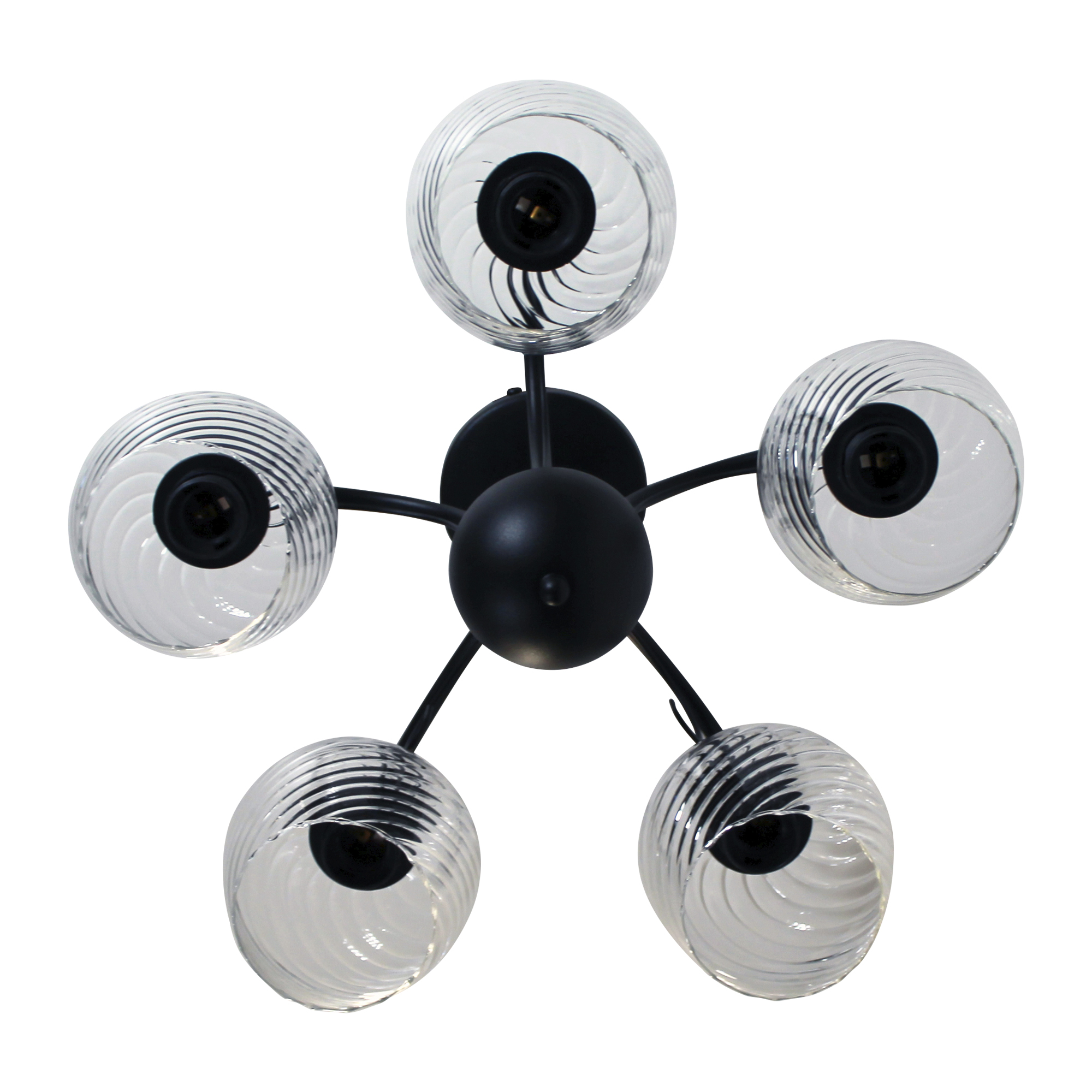 Светильник Берта 151 черн.муар (Плафон 8270) НСБ 01-5х60-132 Е27 ИУ